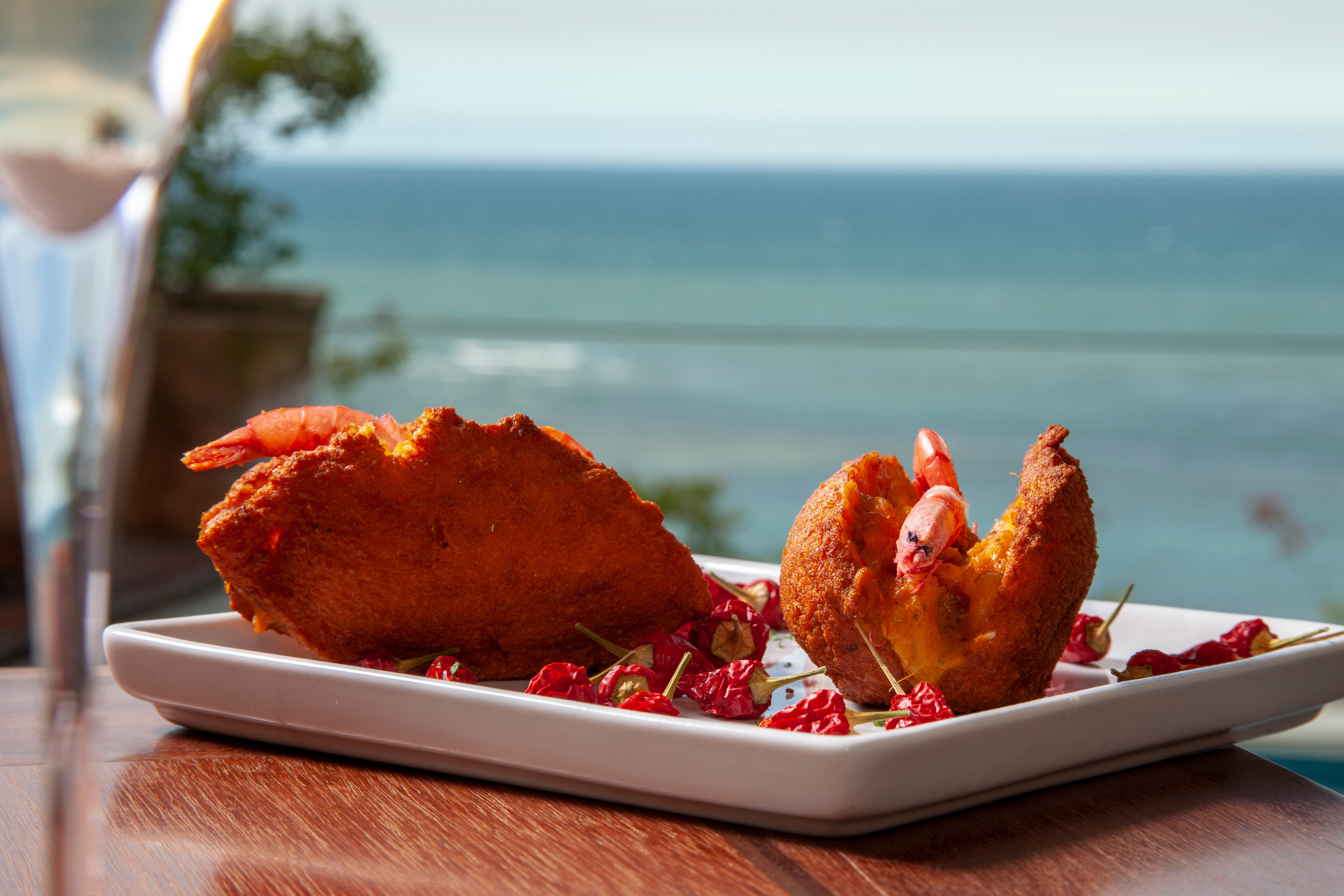 Acaraje traditional Brazilian street food of Bahia.